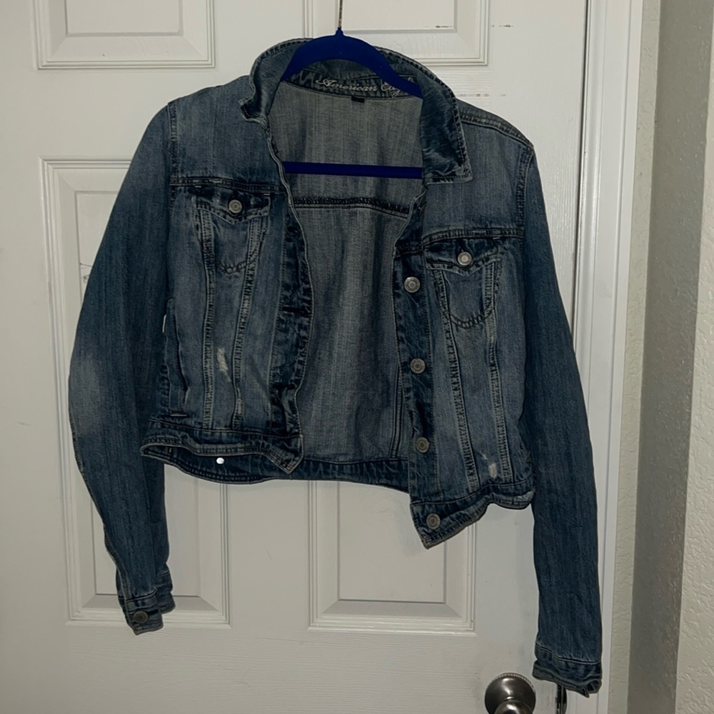 Denim cropped Jacket